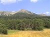 Vue de la terrasse sur le pic de Bernardez